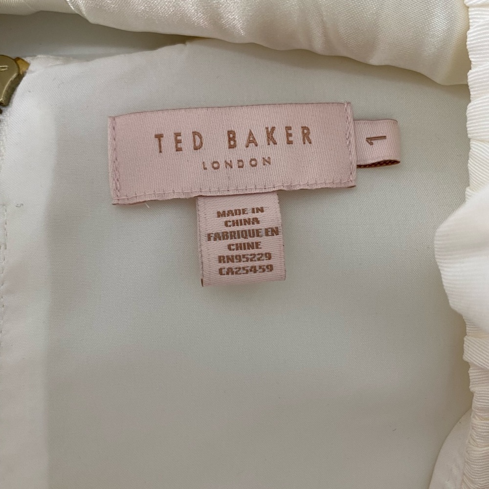 Ted Baker London dress size 1 adult color off white - Picture 2 of 4